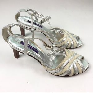 RALPH LAUREN Collection Purple Label Silver Sandal